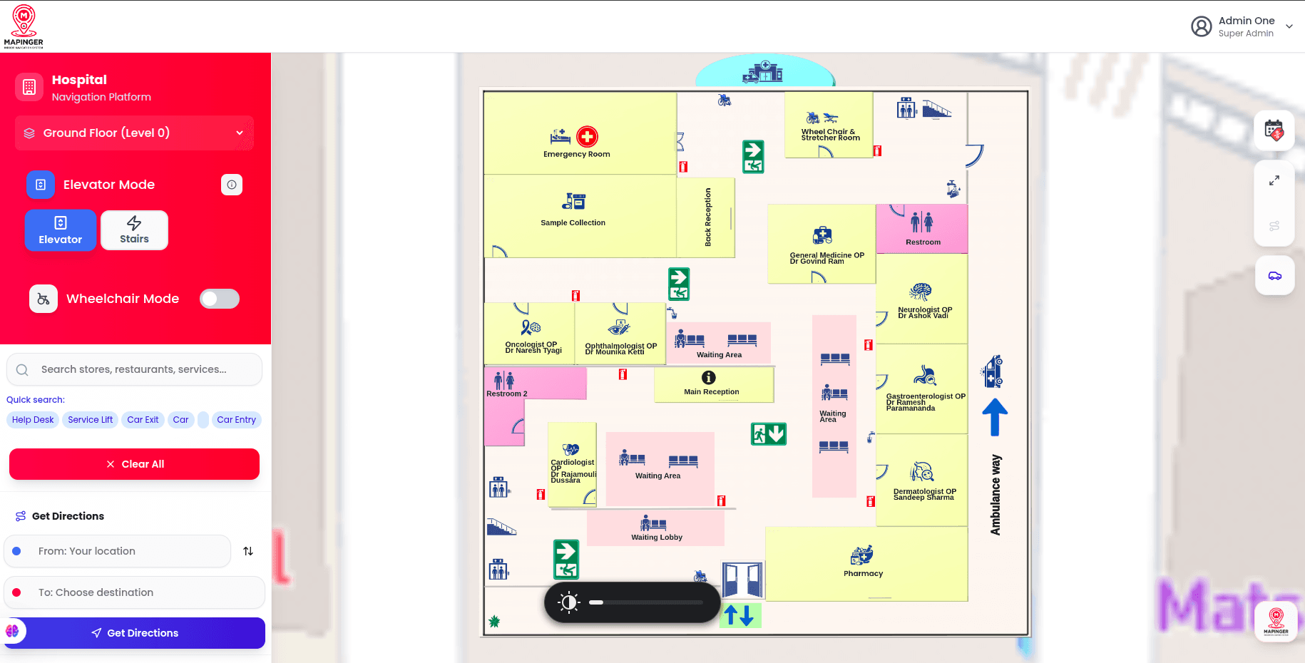 Mapinger - Web-Based Indoor Wayfinder