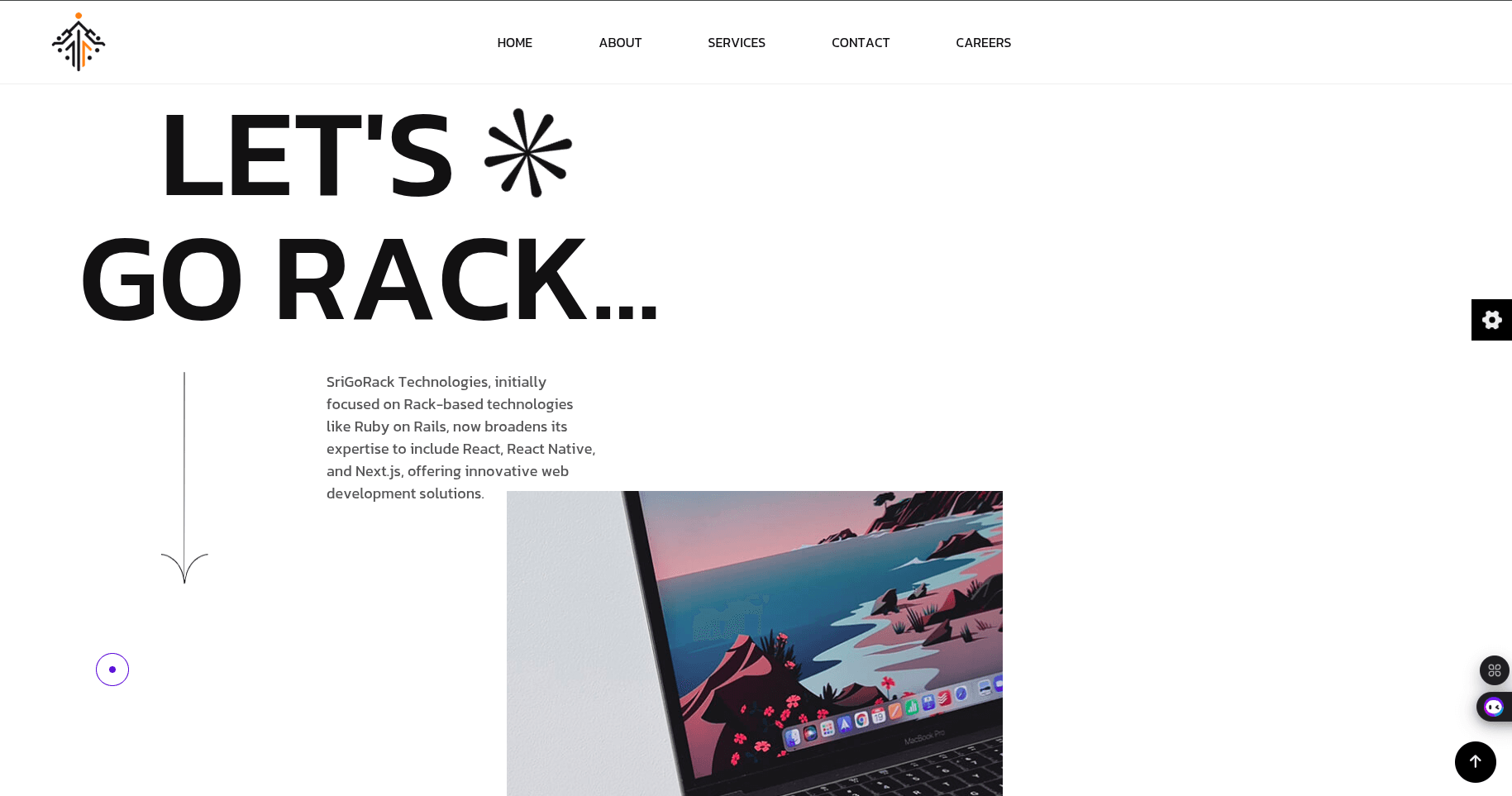 GoRack - Custom Next.js + GSAP Animated Website